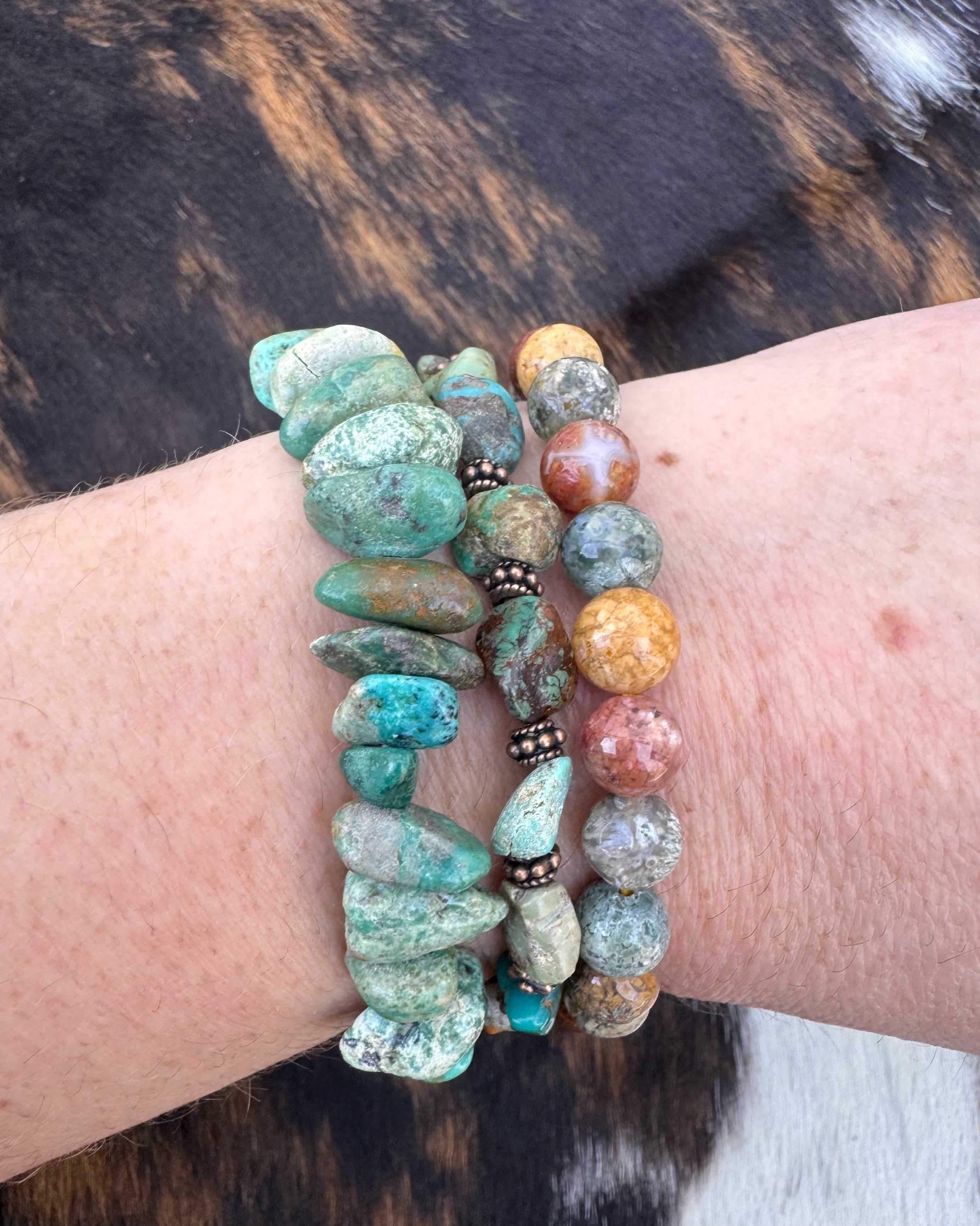 HuBei Turquoise and Copper Bracelet