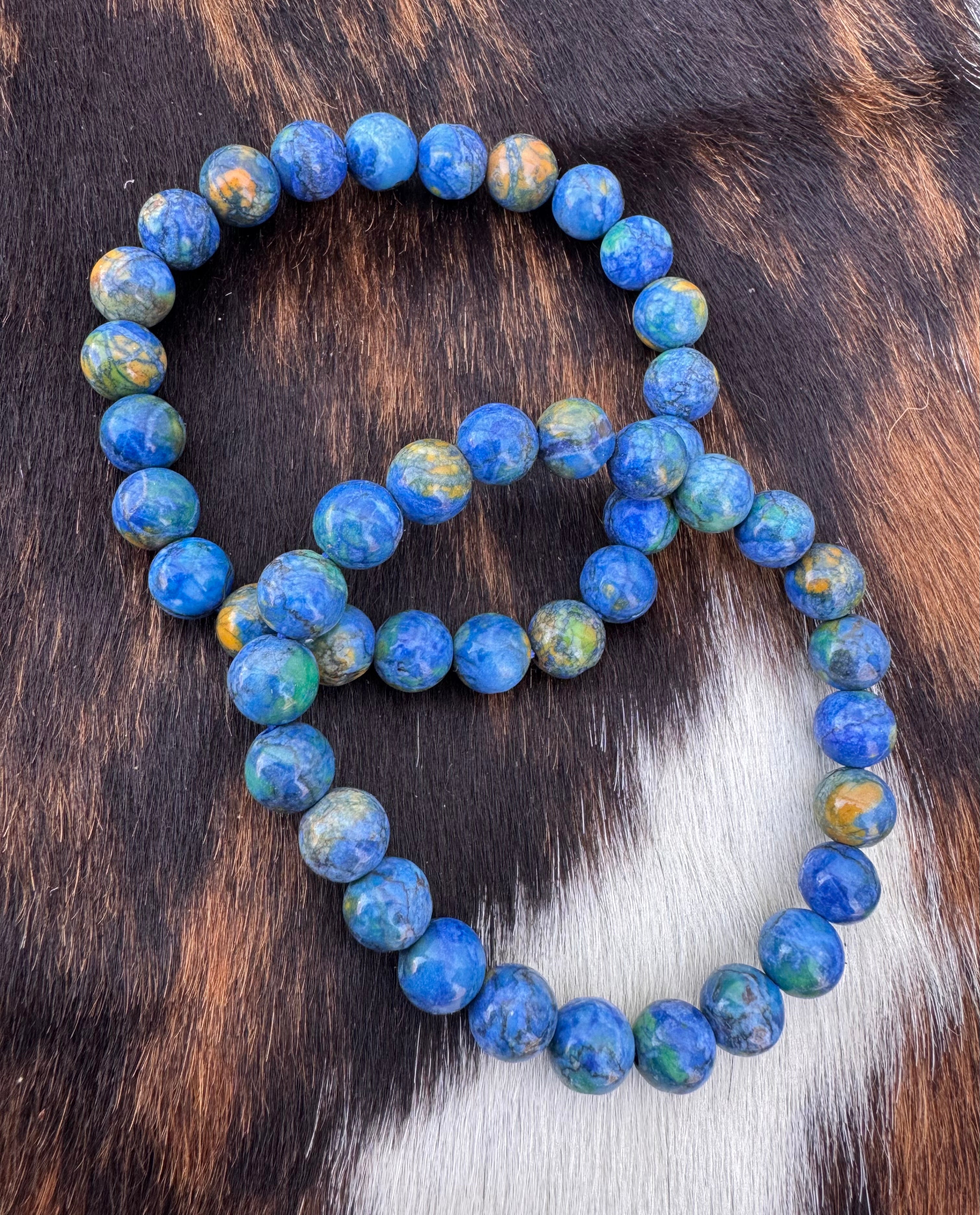 Blue African Turquoise Bracelet