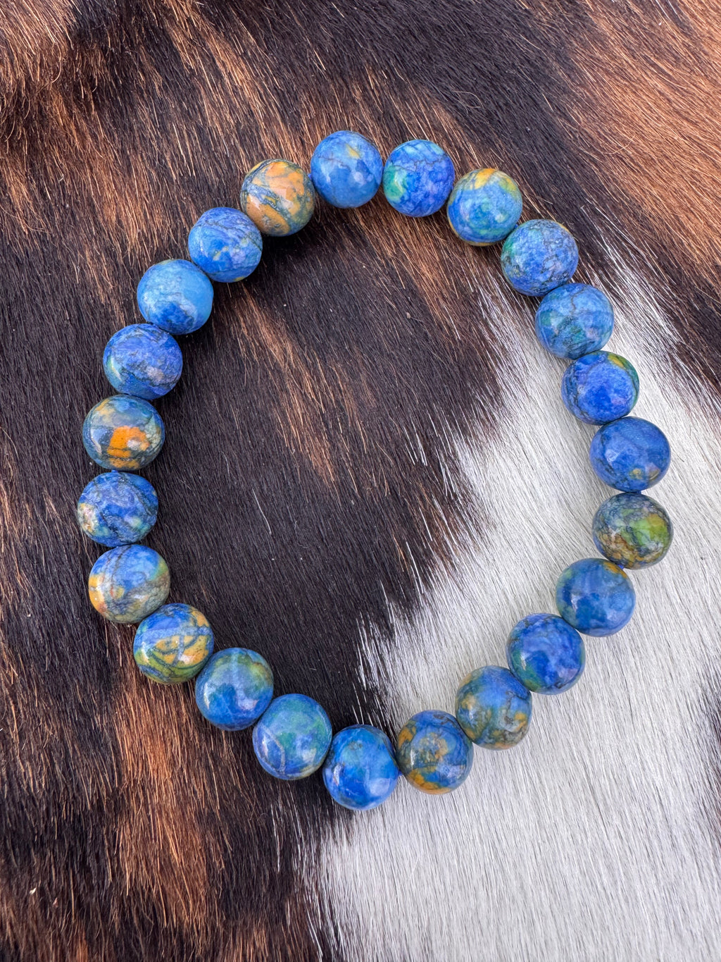 Blue African Turquoise Bracelet