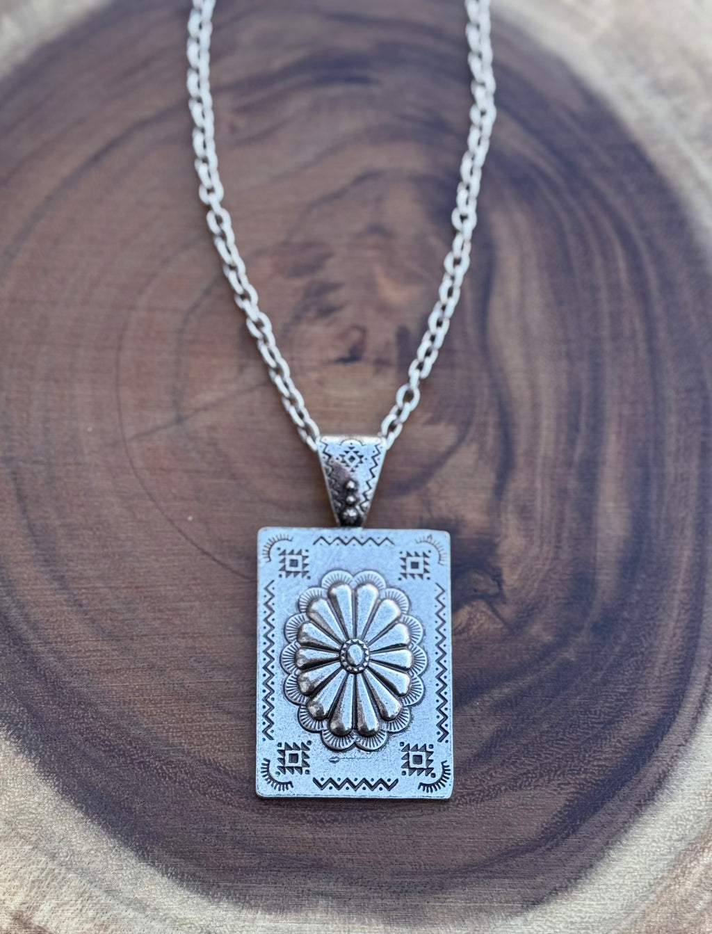 Concho Pendent Necklace