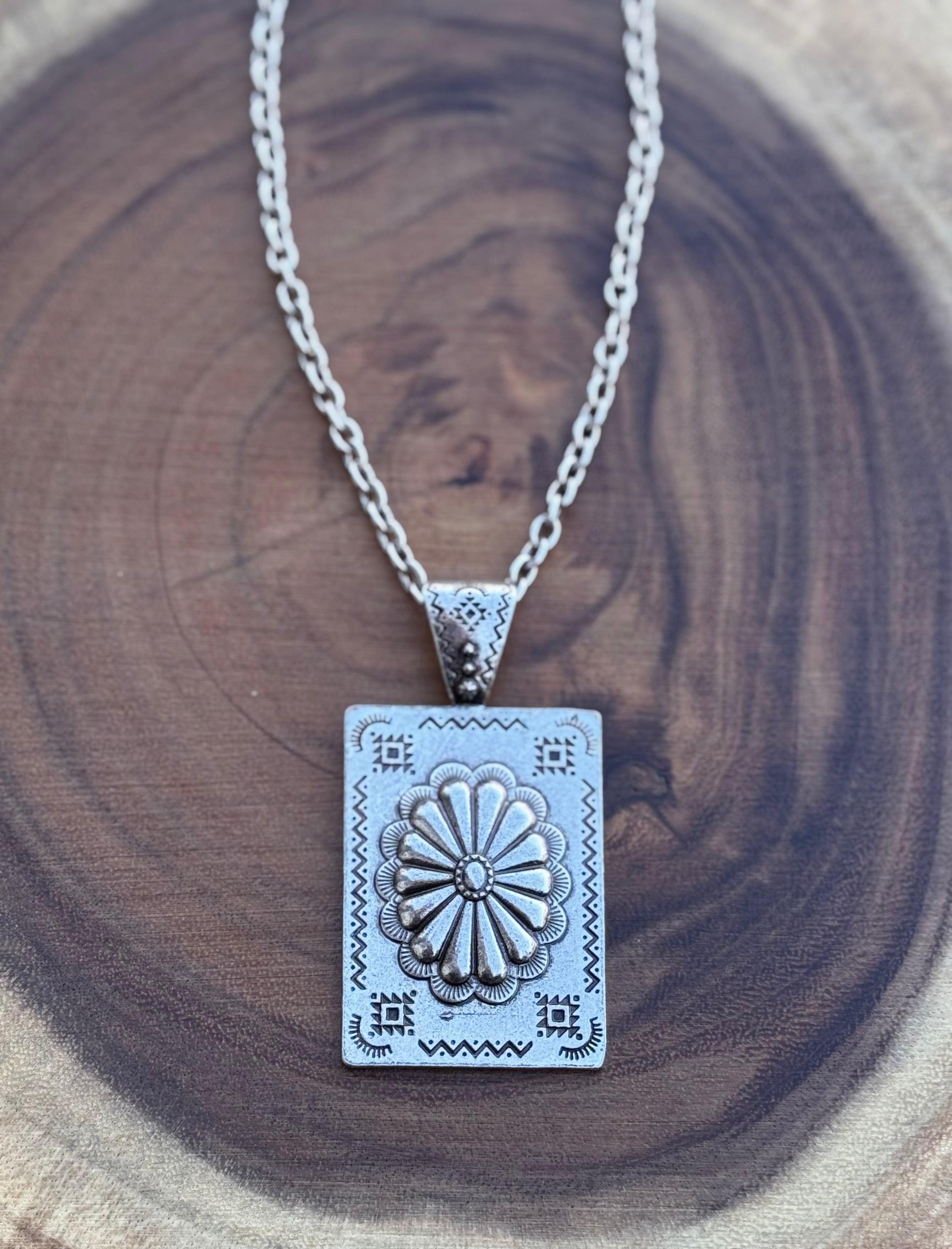 Concho Pendent Necklace