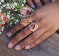 Leather Heart Ring (Palomino)