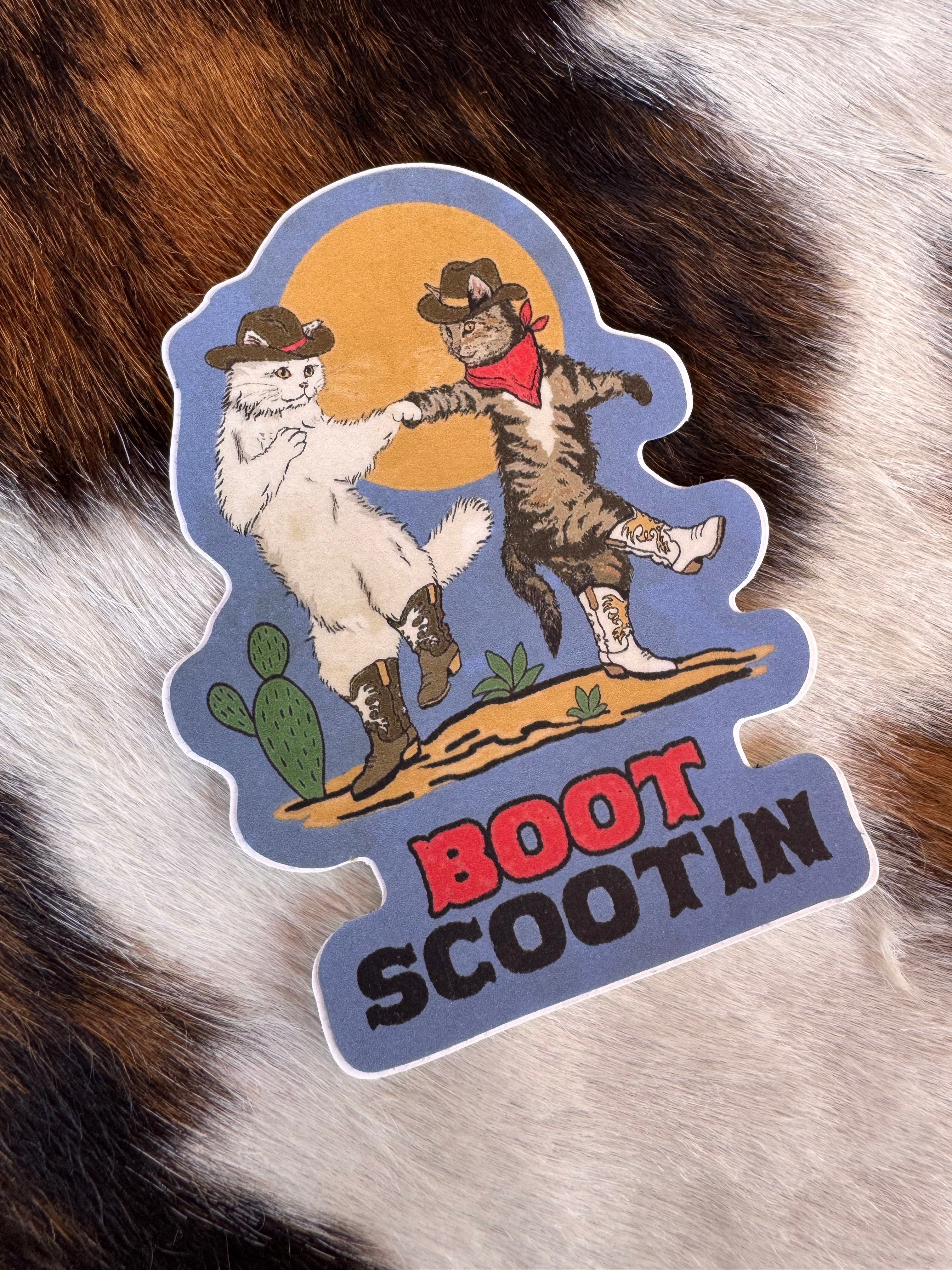 Boot Scootin Sticker