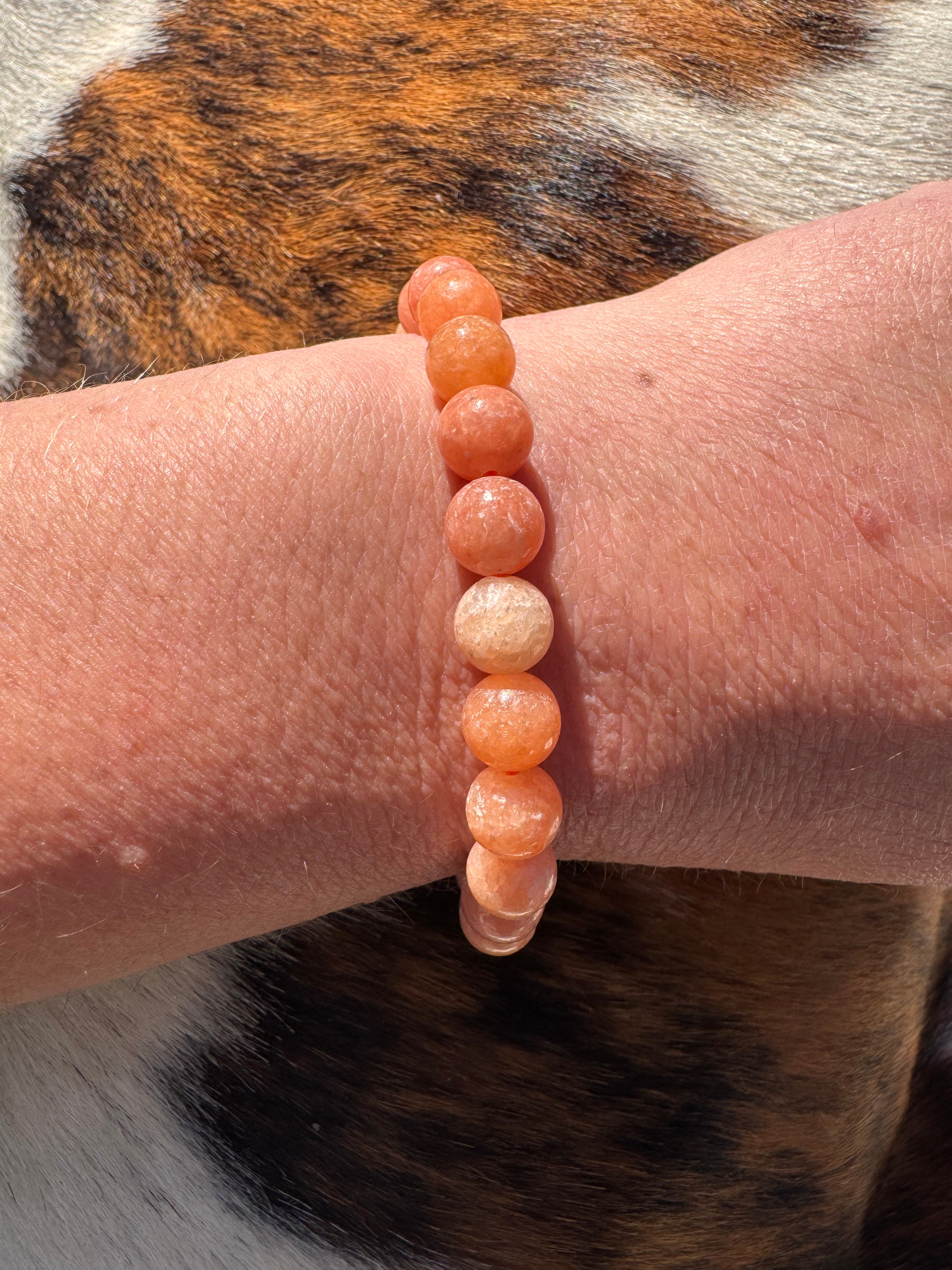 Peach Calcite Bracelet