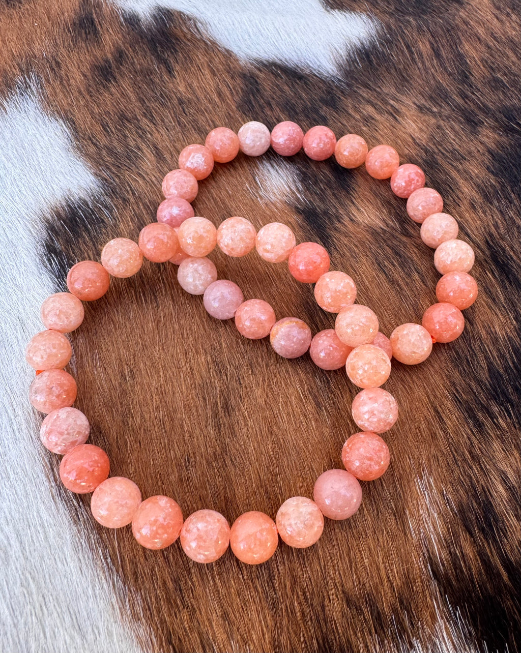 Peach Calcite Bracelet