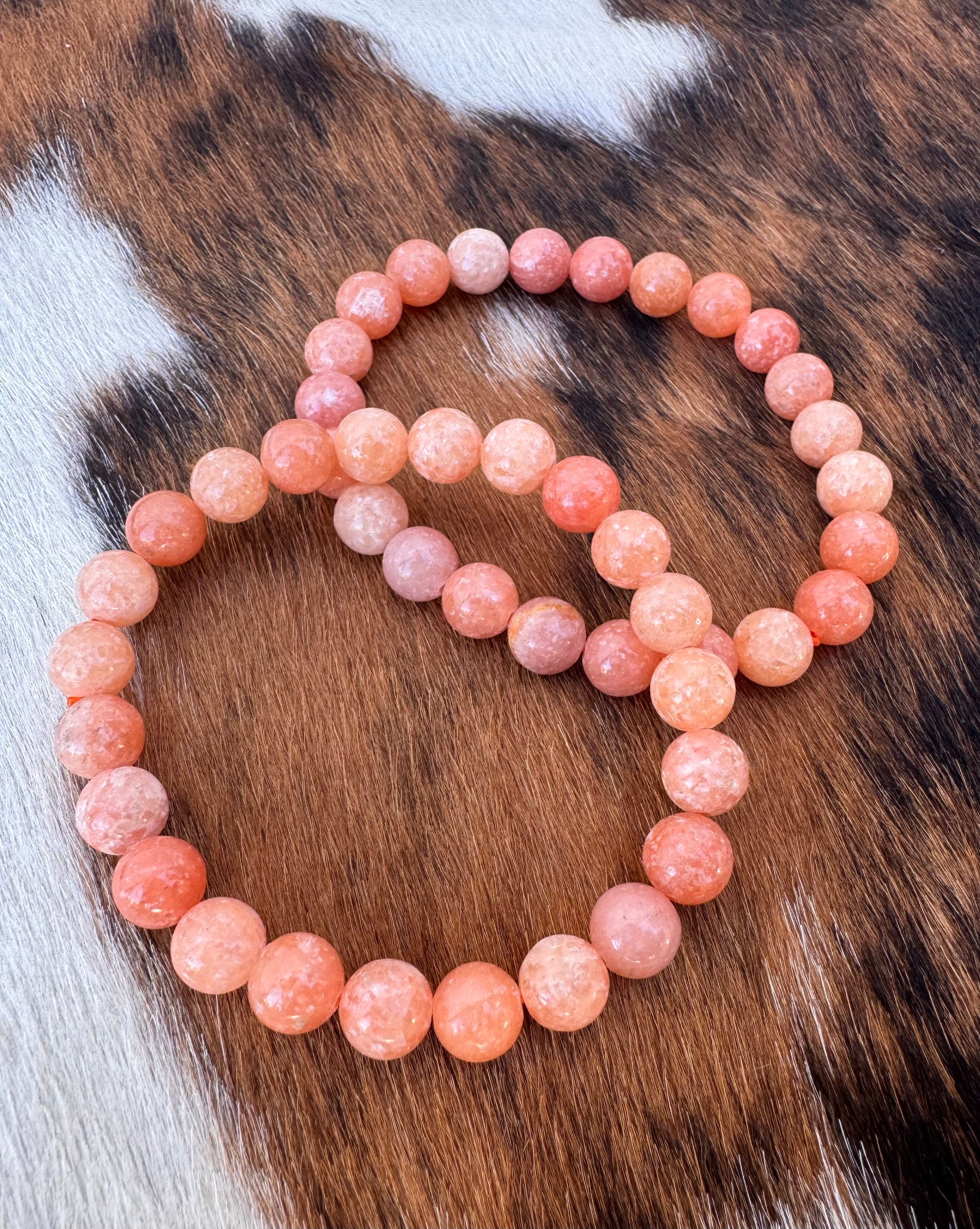 Peach Calcite Bracelet