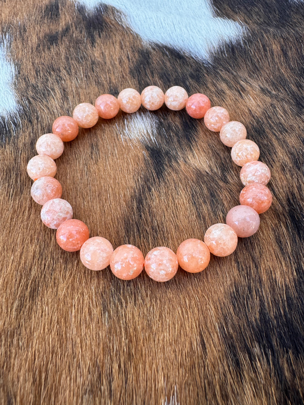 Peach Calcite Bracelet