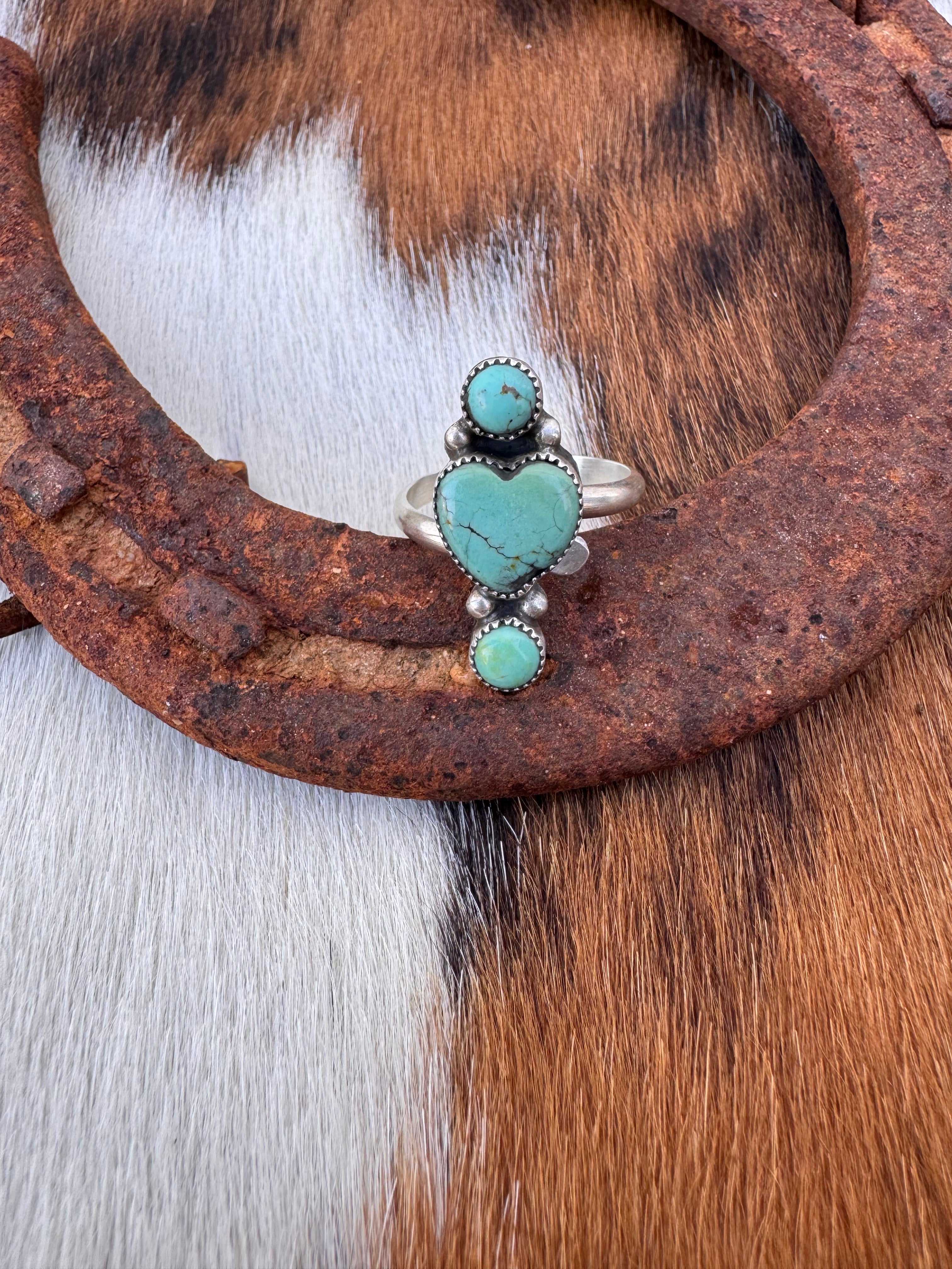 Turquoise Heart Ring