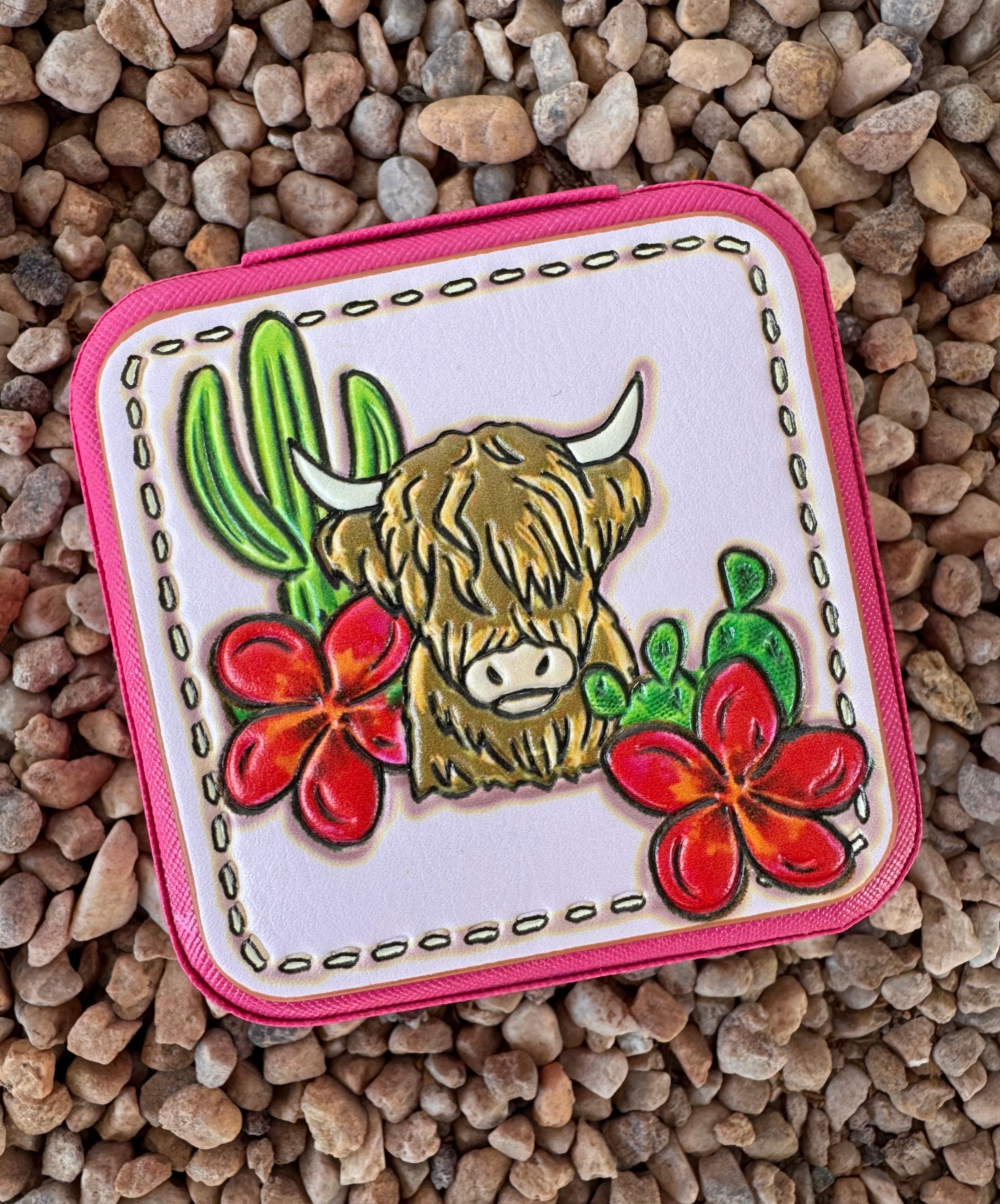 Highland Cow Jewelry Box