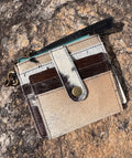 Multi Cowhide Wallet Wristlet
