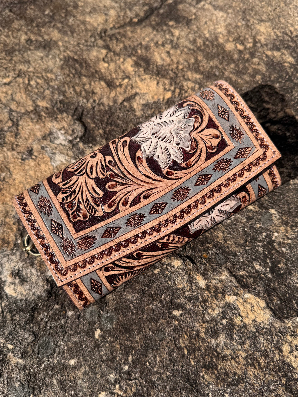 Stella Tooled Leather Wallet
