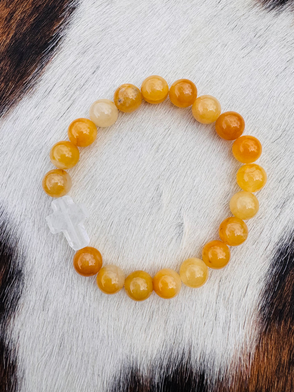 Topaz Cross Bracelet