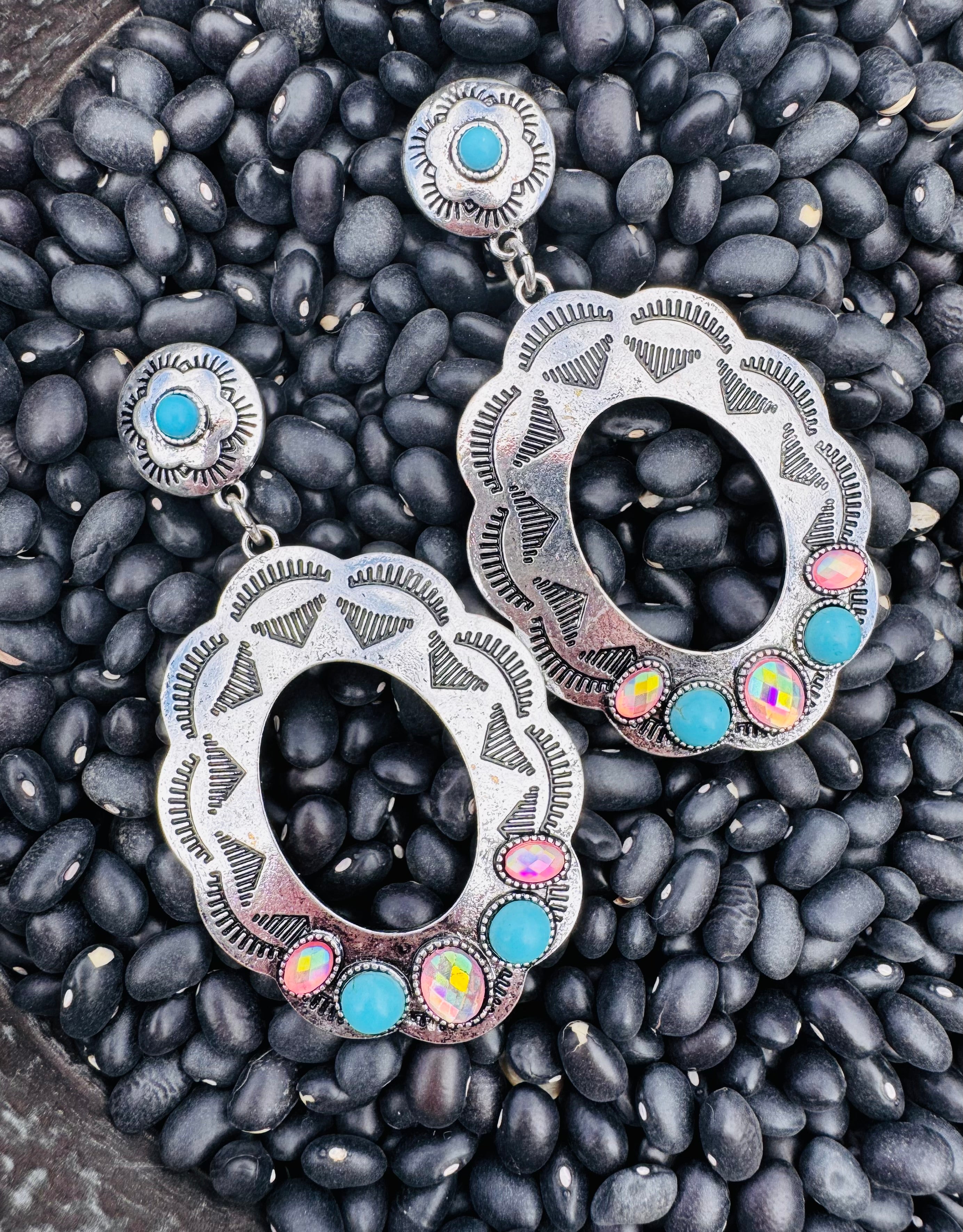 Southwest Oval Earrings