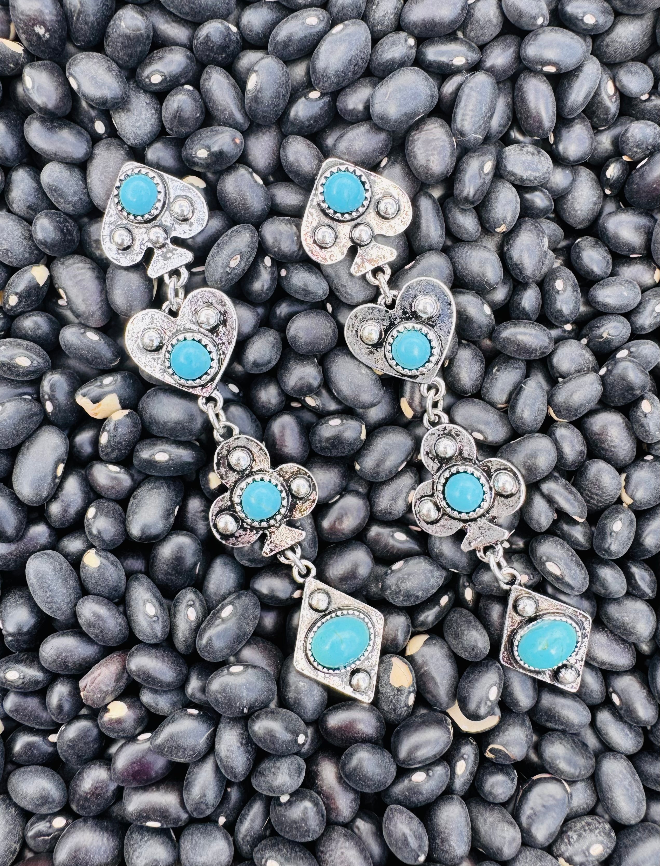 Playing Card Charm Earrings