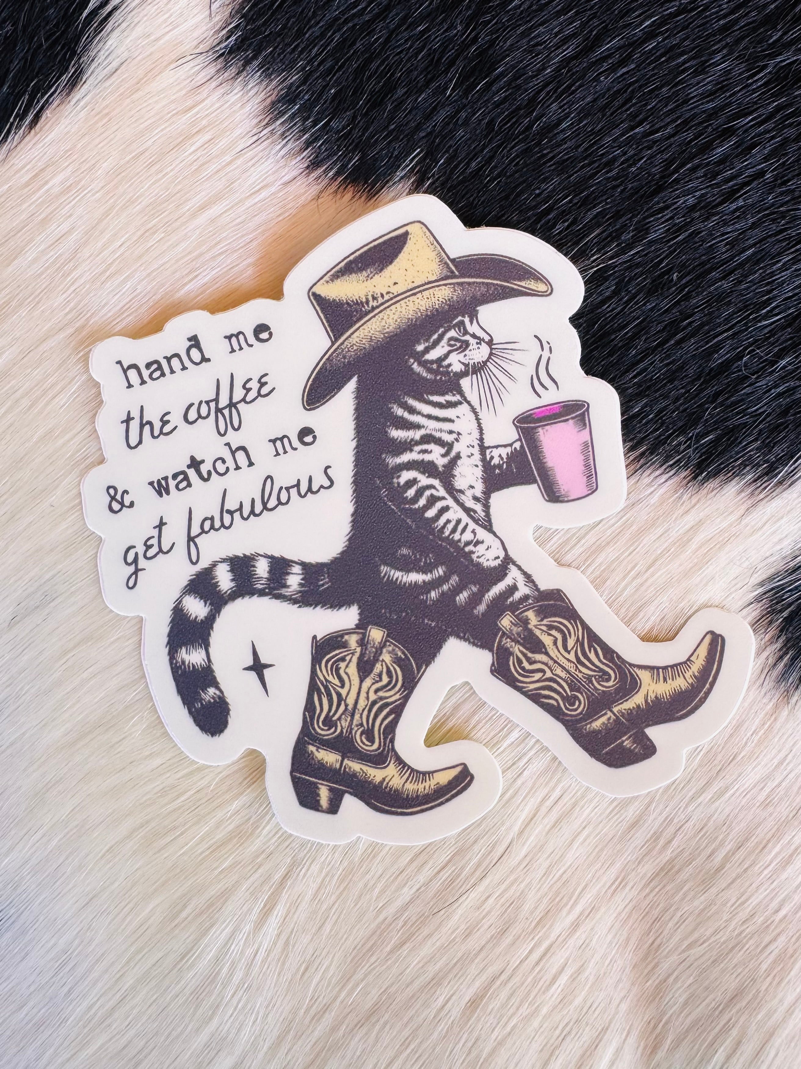 Hand Me The Coffee Sticker