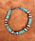 Turquoise and Navajo Pearl Bracelet