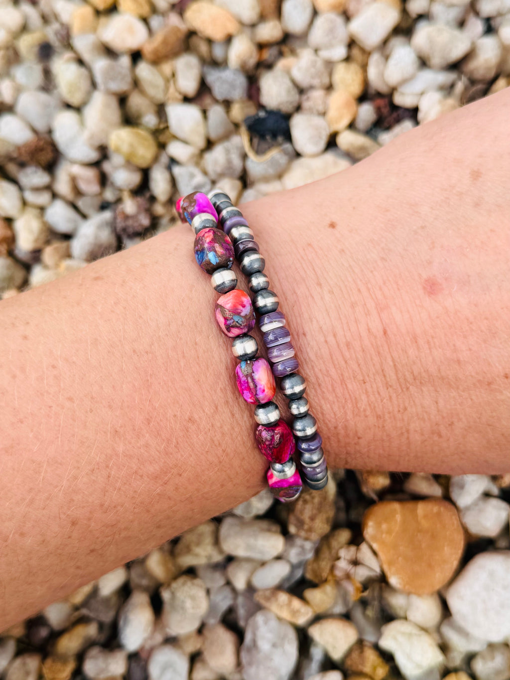 Navajo Pearl and Purple Spiney Oyster Bracelet