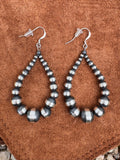 Navajo Pearl Teardrop Earrings