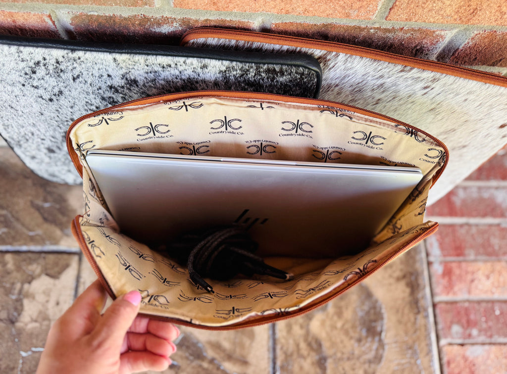 Cowhide Laptop Sleeve