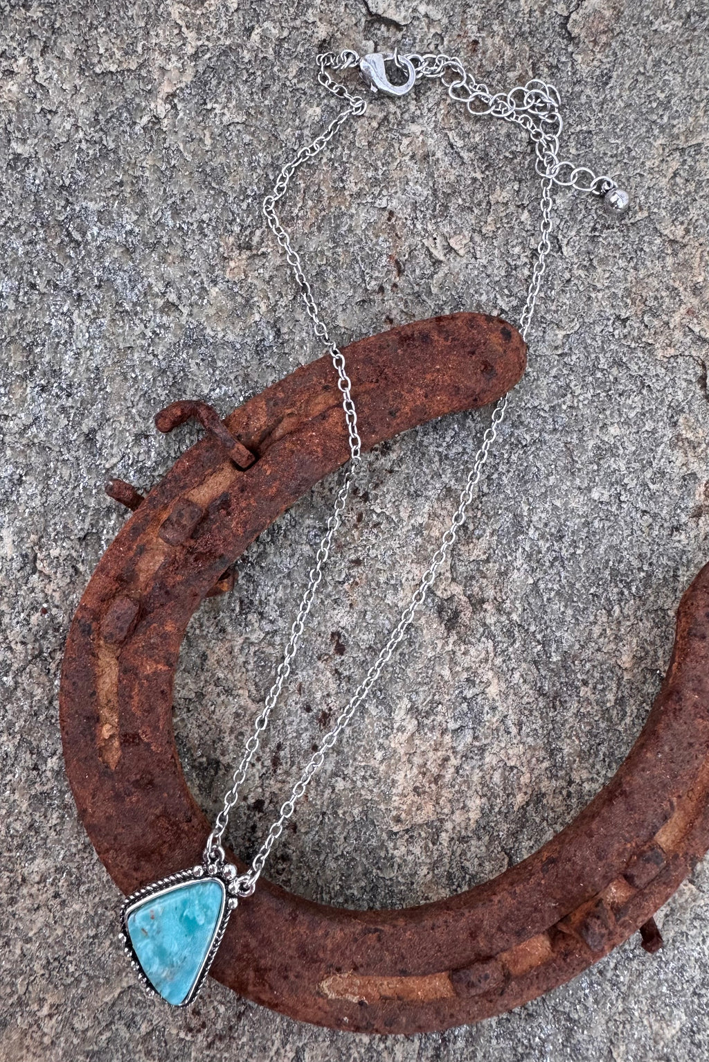 Western Triangle Turquoise Necklace