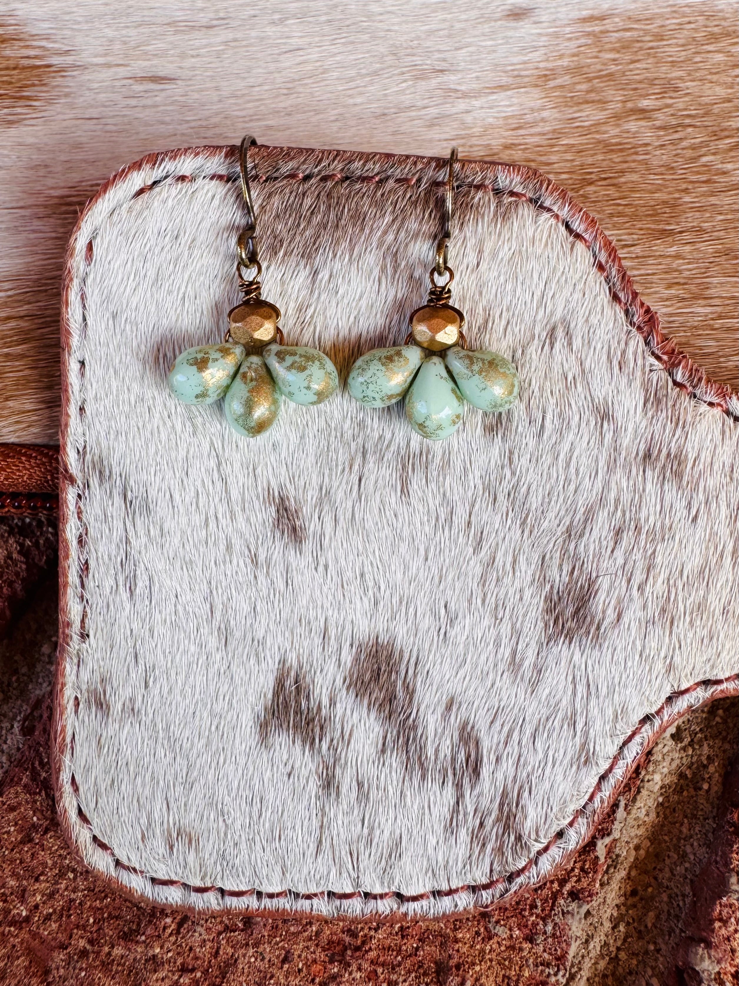 Mint Drop Earrings
