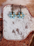 Blue Opal Bloom Earrings