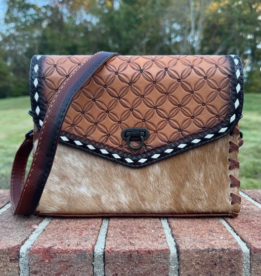 Old Western Cowhide Crossbody