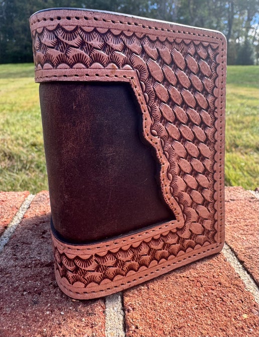 Basketweave Leather Wallet