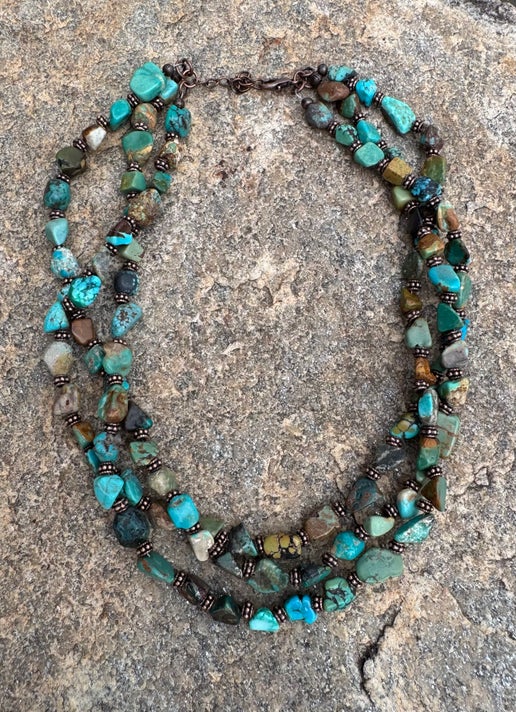 HuBei Turquoise and Copper Necklace