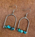 Turquoise Arched Earrings