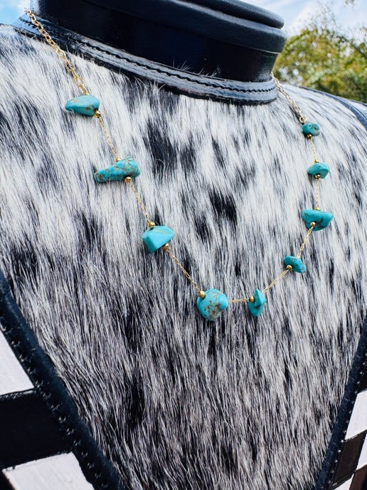 Turquoise Nugget Necklace
