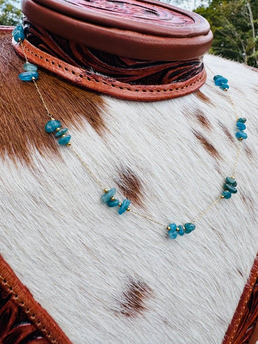 Apatite Nugget Necklace