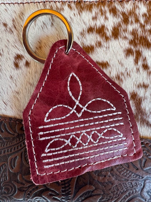 Rose Bootstitch Keychain