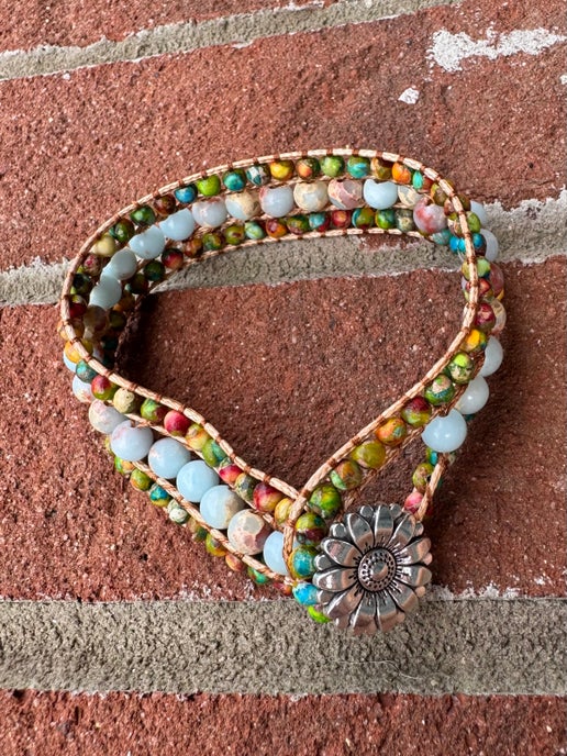 Jasper Woven Bracelet