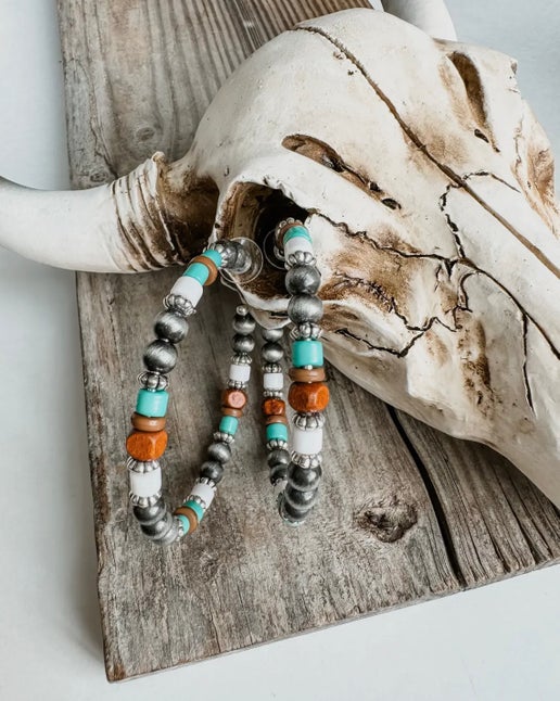 Navajo Large Hoop Earrings