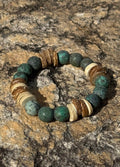 Frosted African Turquoise Bracelet