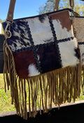 Patchwork Cowhide Crossbody