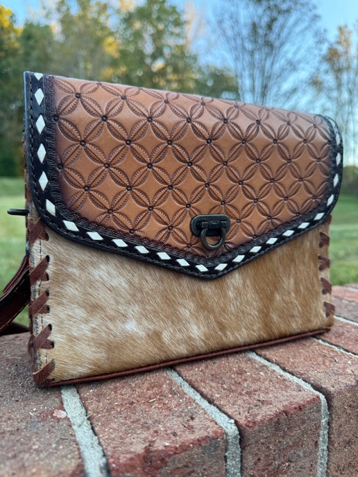 Old Western Cowhide Crossbody