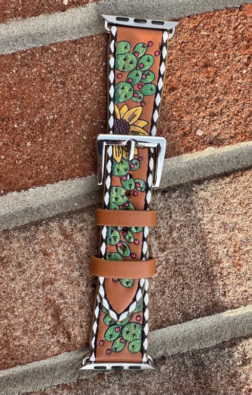 Cactus And Sunflower Apple Watch Band