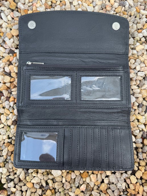 Black and White Cowhide Wallet