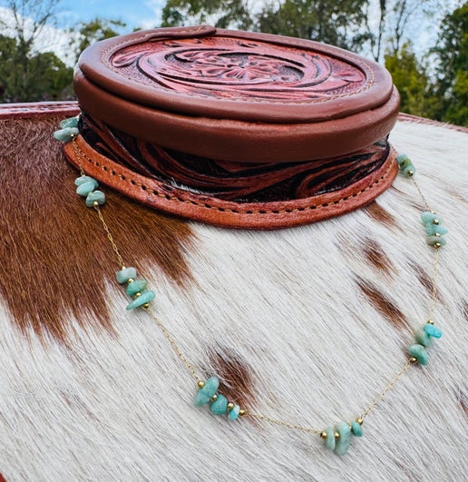Amazonite Nugget Necklace