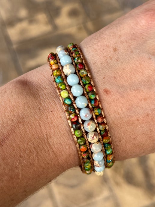 Jasper Woven Bracelet