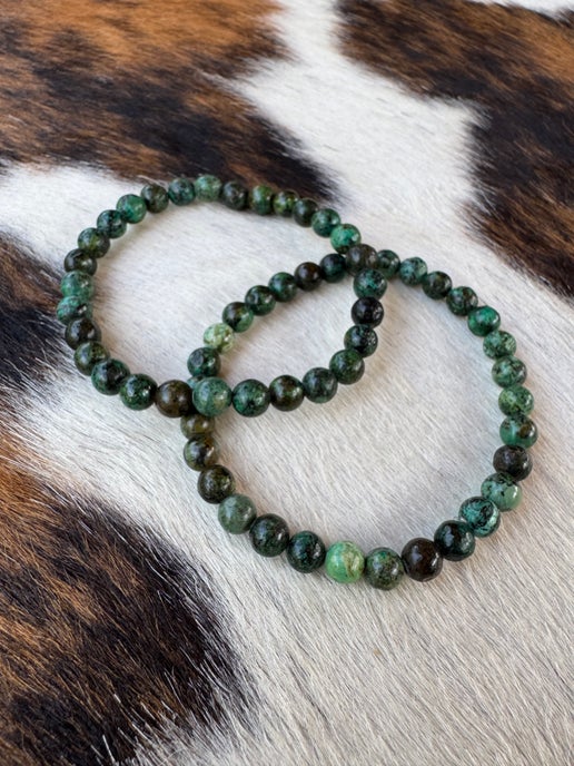 African Turquoise Beaded Bracelet