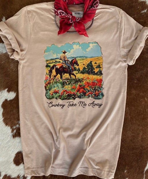 "Cowboy Take Me Away" Tee