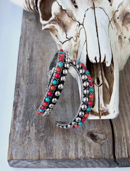 Western Open Hoop Earrings