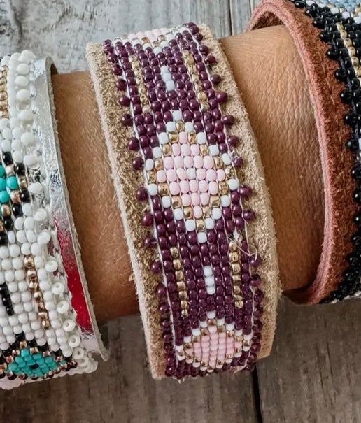 Aztec Beaded Cuff