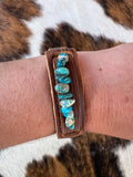 Turquoise Regalite Stone Cuff