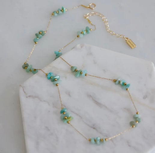 Amazonite Nugget Necklace
