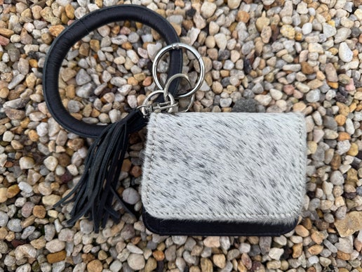 Cowhide Wristlet Wallet