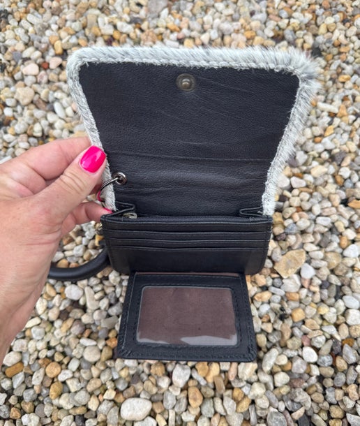 Cowhide Wristlet Wallet